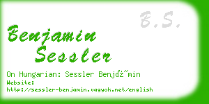 benjamin sessler business card